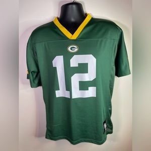 Green Bay Packers Aaron Rodgers NFL Brand Football Jersey Size Youth XL
